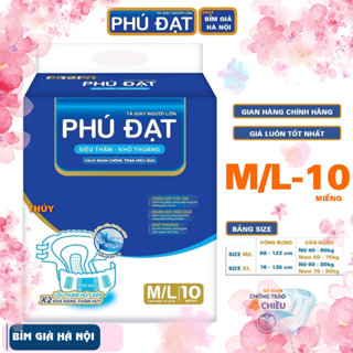 (Lẻ) Bỉm già Phú Đạt ML10 XL10 có vách chống tràn ML20 XL20 #merzy #Phú đạt #bỉm phú đạt #tã phú đạt #phú đạt #bỉm merzy
