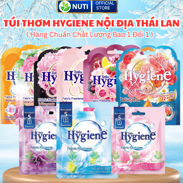 【HÀNG NỘI ĐỊA THÁI LAN】Túi Thơm Hygiene Khửi Mùi Tủ Quần Áo, Xe Ô Tô, Balo, Tủ Đồ,....Lưu Hương Lâu