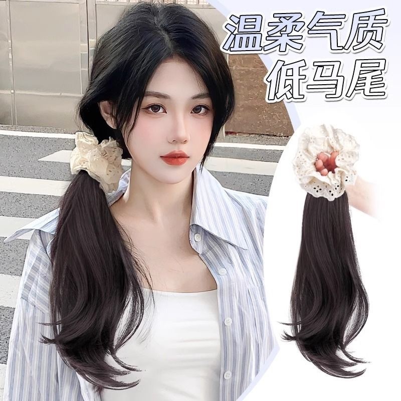 Buộc tóc giả đuôi ngựa thẳng hơi sóng nhẹ siêu tự nhiên NAMI - 63