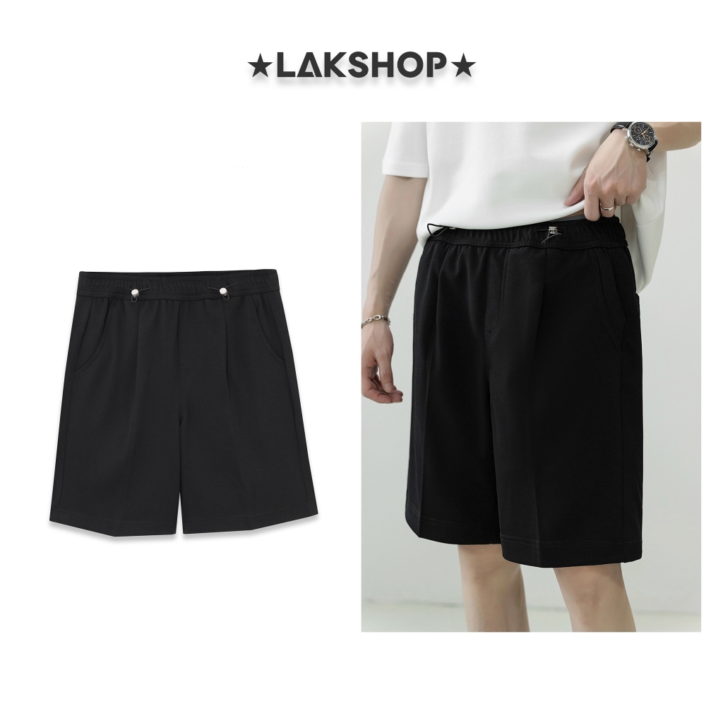 Quần Black Double Drawstring Short