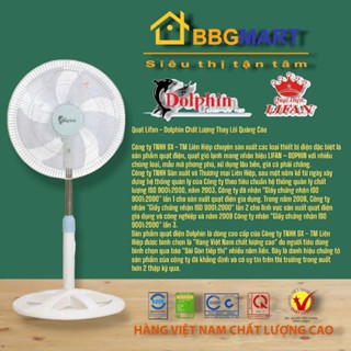 Quạt lửng motor đồng + vòng bi Dolphin QL-616 45W cánh B4 400mm Hoạt động êm ái, BH 36 tháng - LIFAN