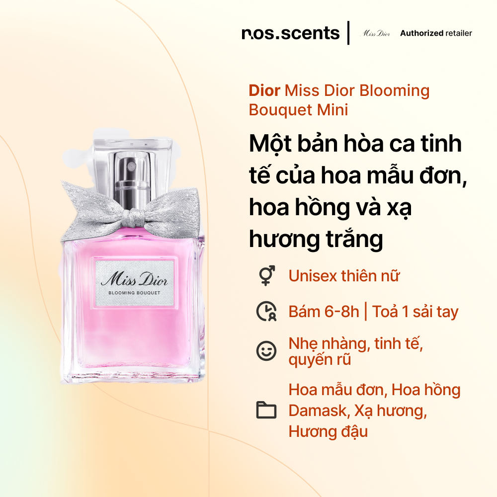 Nước hoa nosscents Dior - Miss Dior Blooming Bouquet Mini - 5ml