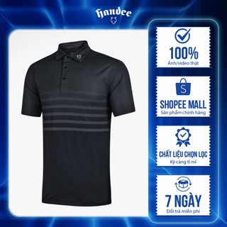 ÁO POLO THỂ THAO, ÁO GOLF NAM HANDEE 4 SỌC NGANG CAO CẤP*