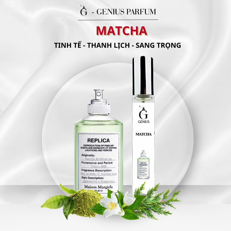 Nước Hoa Nữ Matcha EDT chai chiết 10ml 20ml Hương thơm Tinh tế, Thanh lịch, Sang trọng phù hợp quanh năm