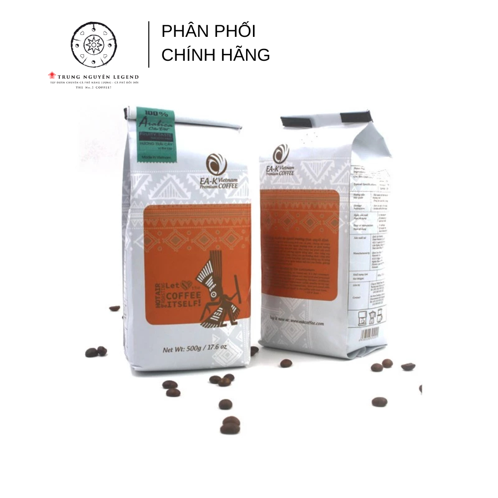Cà Phê Hạt Mộc EAK Arabica Cầu Đất 100% 500g