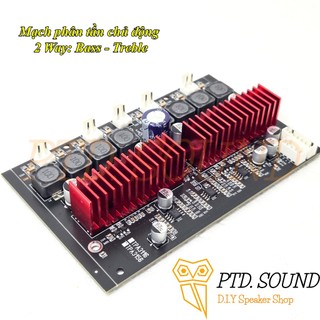  Mạch Phân tần chủ động khuếch đại âm thanh công suất 100Wx2 và 140w*2 có chân Mute chống bụp từ PTD Sound 