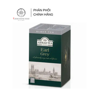 Trà Túi Lọc Earl Grey - Trà Đen Ahmad Bá Tước Hộp Giấy Túi Lọc Bao Thiếc 40g (20 túi x 2g)