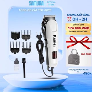 Máy Cắt Tóc Có Dây Kemei KM 809C - Tông Đơ Hớt Tóc Siêu Bền Dành Cho Bé và Gia Đình, Bảo Hành 1 Năm