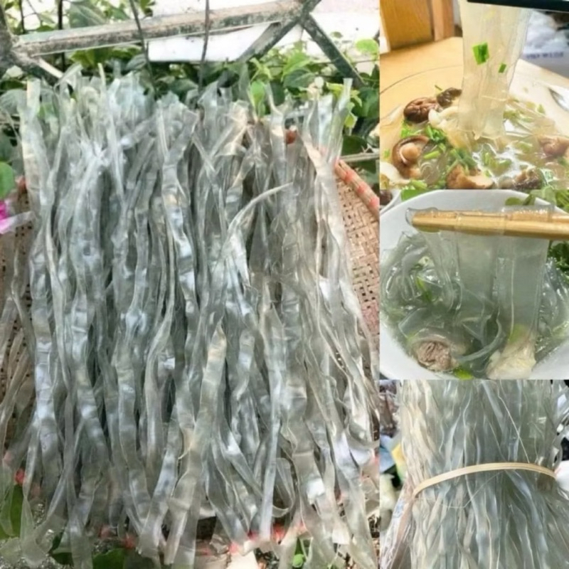 (1kg) Miến dong thái tay sợi to, miến dẹt