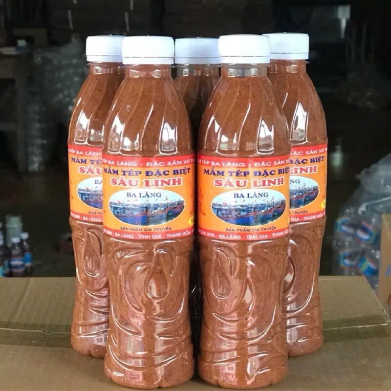 0,5 lít mắm tép đặc sản ba làng