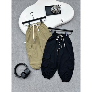 Quần dài kaki jogger túi hộp 2 bên chất êm, mềm mịn, mát, co dãn 4 chiều cho bé trai