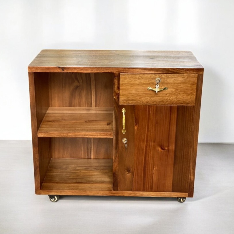 Tủ gỗ tự nhiên có ngăn kéo tiện lợi - Xưởng Mộc Maido