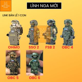 Đồ chơi lắp ráp swat army, mô hình lắp ghép quân sự - Lính Nga mới