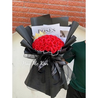 Bó hoa sáp 50 bông, quà tặng sinh nhật, 20/10, 20/11, 8/3, 14/2