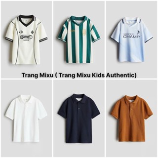 Áo phông cộc tay polo bé trai lớn HM Auth (18/24m, 2/4y 4/6y 6/8y 8/10y)