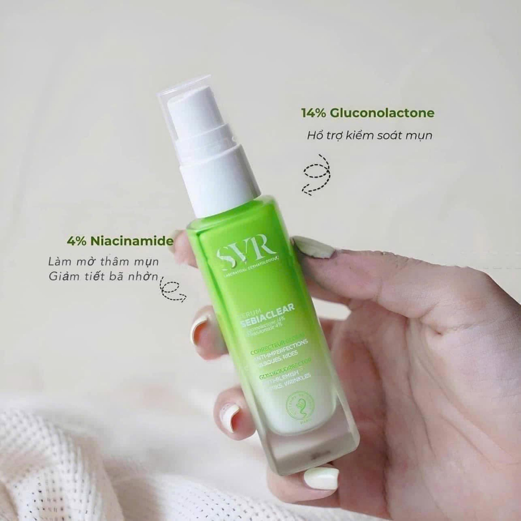 [DATE 03/26] Tinh Chất Giảm Mụn, Mờ Thâm SVR Sebiaclear Serum 30ml