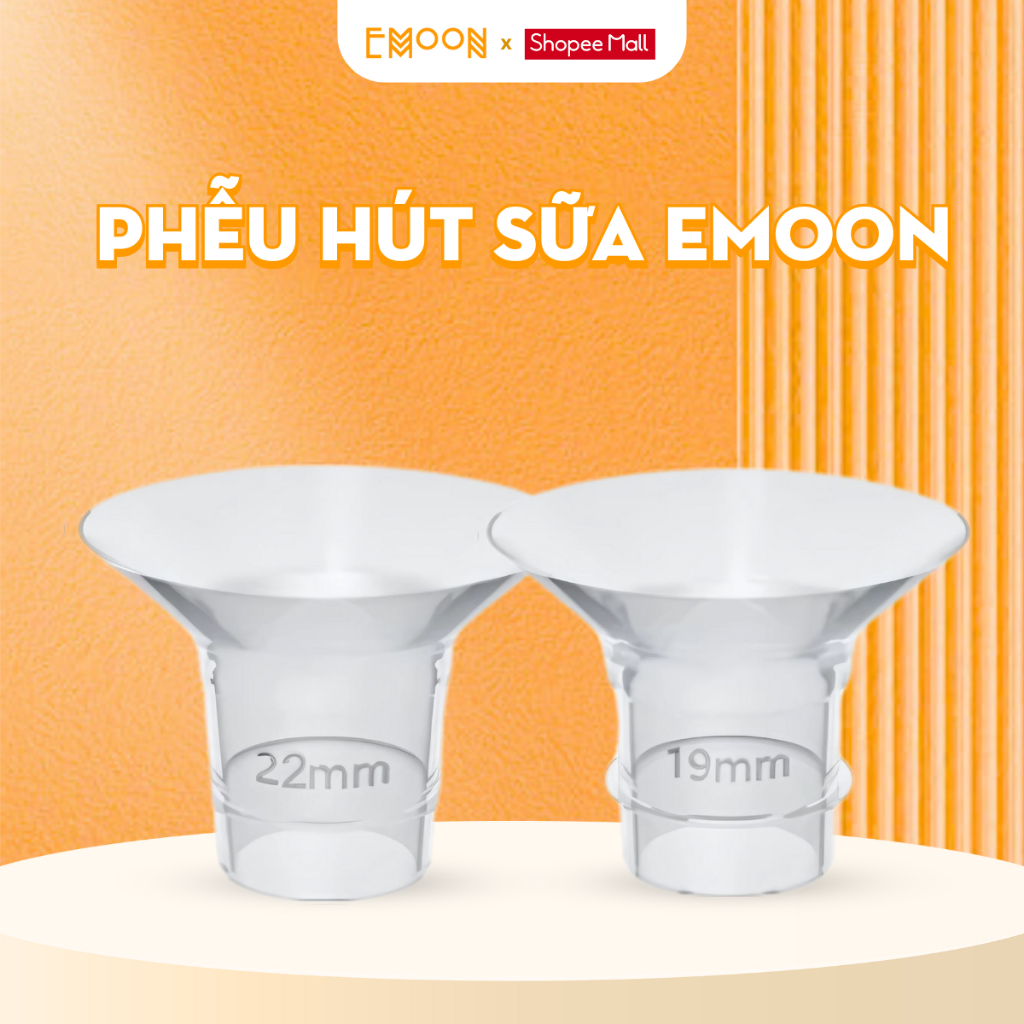  Phễu hạ size silicone emoon đệm hạ size phễu size 19-21mm hút sữa hiệu quả và êm ái 