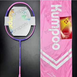 Vợt cầu lông Kumpoo K520S Carbon màu hồng siêu nhẹ, tặng cước căng sẵn 10kg kèm túi đựng