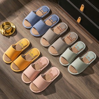 Dép Vải Đi Trong Nhà Văn Phòng Nam Nữ WELCOME Dễ Thương cao cấp mẫu mới 2025,5 màu sắc,đế chống trơn