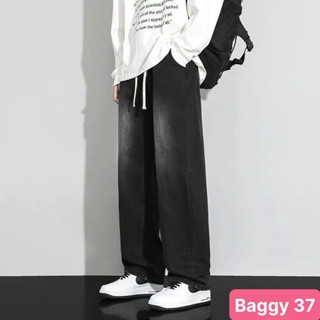 Quần jean baggy nam ống rộng cargo pants túi hộp màu xám đậm chất bò co dãn 4 chiều form dáng suông đẹp HAVADO MS1 mới