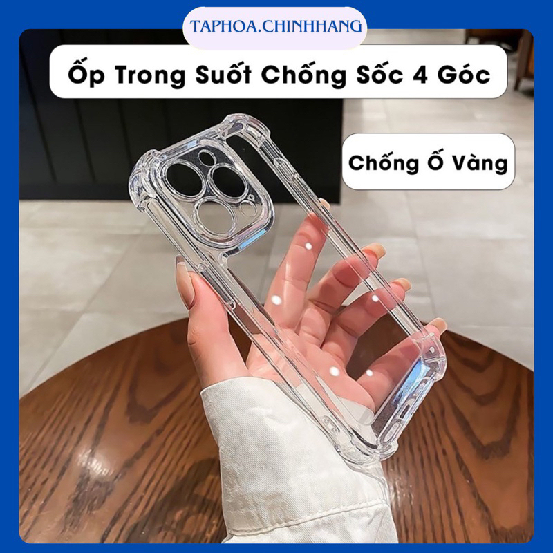 Ốp Lưng Dẻo Trong Suốt, Thiết Kế Chống Sốc 4 Góc Cho 6S / 6S Plus / 7/ 8 Plus / X / Xr /, 11 - 18 / Pro / PRM / Plus