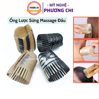 Lược sừng gội đầu vò đầu dưỡng sinh, ống mát xa đầu | Mỹ nghệ phương chi