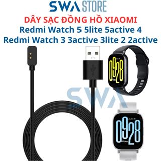 Dây Cáp Sạc USB Đồng Hồ Xiaomi Redmi Watch 5 4 3 2 Lite Active các loại SWA