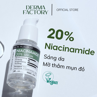 Tinh chất dưỡng trắng da, cấp ẩm, ngừa thâm mụn Derma Factory Niacinamide 20% Serum