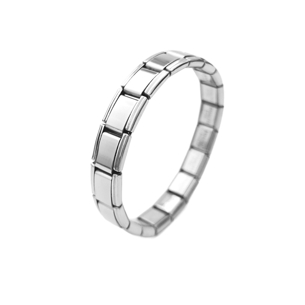 Vòng tay Italian Charm - Charm trơn (18 charm)