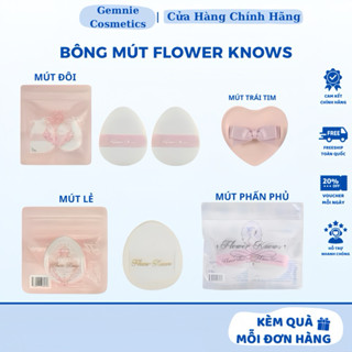 【SẴN HÀNG Set Bông Mút FLOWER KNOWS Phấn Phủ Má Hồng
