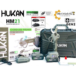 Thân kéo Cắt Cành pin 21V HUKAN HM21-G2PR3030BL Cắt Tỉa Cành Dễ Dàng Nhanh Chóng tặng hộp đựng