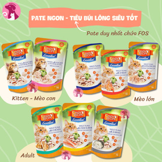 (Sale To) Combo 3 gói Pate Cindy's Recipe Essential Cho Mèo Duy Nhất Chứa FOS, Giàu Dinh Dưỡng Chuẩn Châu Âu (Túi 70g*3)