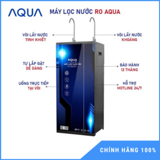 ( CÓ BỔ SUNG LÕI TẠO ION KIỀM ) Máy Lọc Nước RO AQUA Có Vỏ Tủ 2 Vòi 4-11 Cấp Lọc ( không có chức năng làm nóng lạnh)