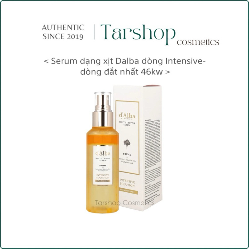 Serum dạng xịt Dalba Prime Intensive