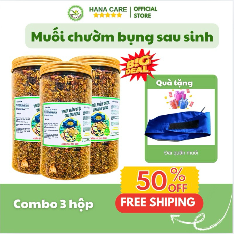 MUỐI THẢO DƯỢC CHƯỜM BỤNG SAU SINH GIẢM MỠ THỪA GIÚP VÒNG EO THON GỌN SAU SINH .