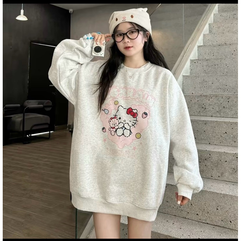 Áo swt hình helo kitty