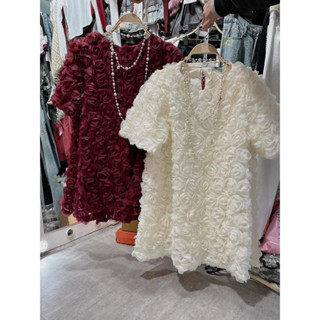  H131 Váy Hoa Nổi Tiểu Thư Hàng Thiết Kế Có Bigsize 40-120kg Dành Cho Nữ Phong Cách Sang Chảnh 