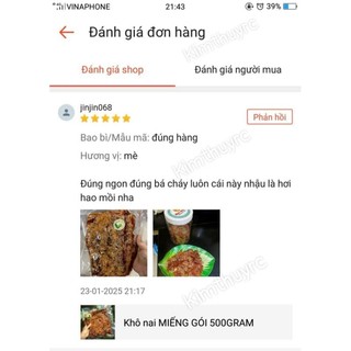 Khô NAI MÈ miếng gói 500gr