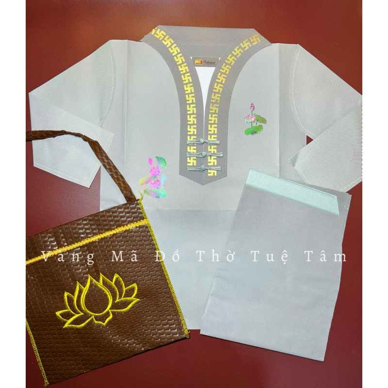 Quần Áo Đi Chùa, Đồ Lam, Áo Tràng Cúng Biếu Ông, Bà, Nam, Nữ, Bộ Phật Tử Nam Nữ Vàng Mã ( hàng Cao C