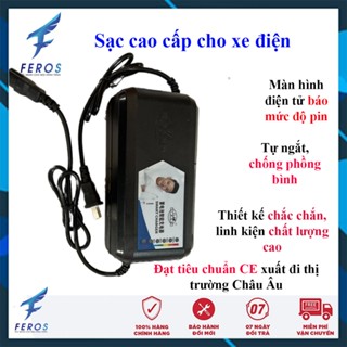  Sạc Xe Đạp Điện Xe Máy Điện 72V 20-24Ah  6 bình lớn  - 6 led Tự Ngắt Chống Phồng Bình 