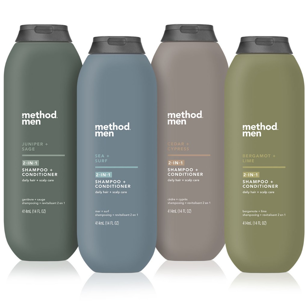 Dầu gội & xả nam. Method Men 2in1 414ml - Juniper & Sage / Cedar & Cypress/Glacier & Granite (Mỹ)