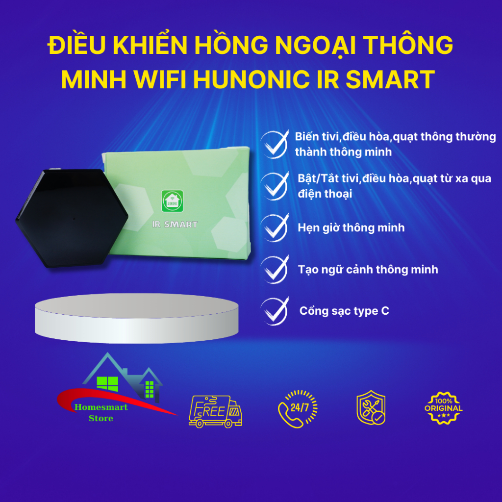 Bộ Điều Khiển Tivi, Điều Hoà Qua Điện Thoại | Hunonic IR Smart 666
