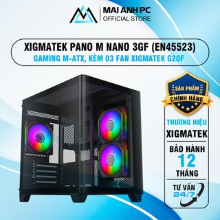 Vỏ case Xigmatek PANO M NANO 3GF KÈM 03 FAN XIGMATEK G20F