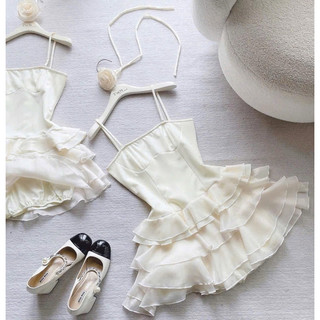 ĐẦM 2S REN KÈM CHOCKER HOA CỔ