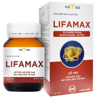 Combo 2 hộp Giải Độc Gan Lifamax (Hộp 30 Viên) Thương Hiệu Famax Có Fda Mỹ Hộp 30V
