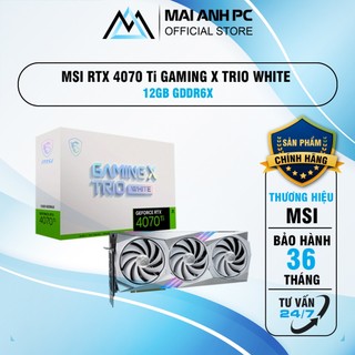  Vga Card màn hình MSI RTX 4070 Ti GAMING X TRIO WHITE 12G 