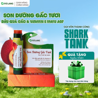 Son dưỡng môi Pơ Lang dưỡng hồng môi từ trái gấc MÀU A07 VÀNG CAM nguyên bản, an toàn cho mẹ bầu và trẻ nhỏ