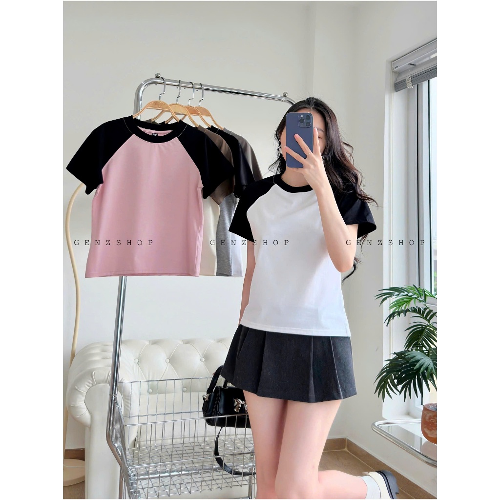 ÁO THUN BABYTEE RAGLAN PHỐI TAY TRƠN DỄ PHỐI ĐỒ TRENDING BBT2026 | BigBuy360 - bigbuy360.vn