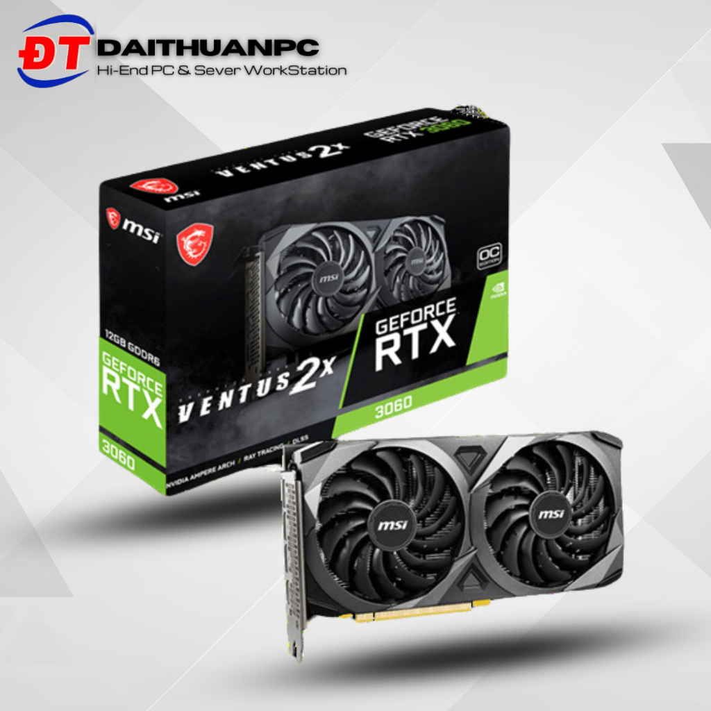 Card màn hình MSI RTX 3060 VENTUS 2X OC 12 GB [ Chính Hãng ]