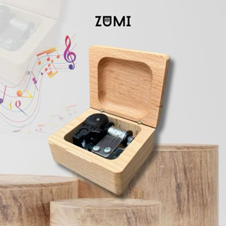 Hộp Nhạc Cổ Điển Vặn Cót Gỗ Sồi Quà Lưu Niệm Sinh Nhật Sáng Tạo Chất Lượng Cao Cấp Zumi Shop 7,5x6.5x4.3cm